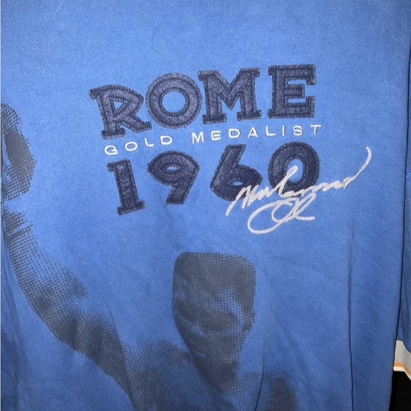 Vintage Platinum Fubu Muhammad Ali USA 80 full zip sweatshirt polo Size XL - Picture 8 of 10